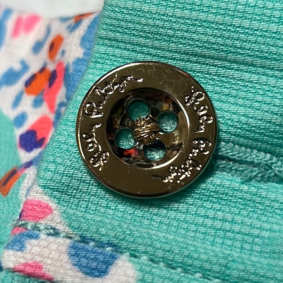 Lilly Pulitzer Callahan Shorts Minty Fresh Fansea Print, Sz 0 - Picture 6 of 10